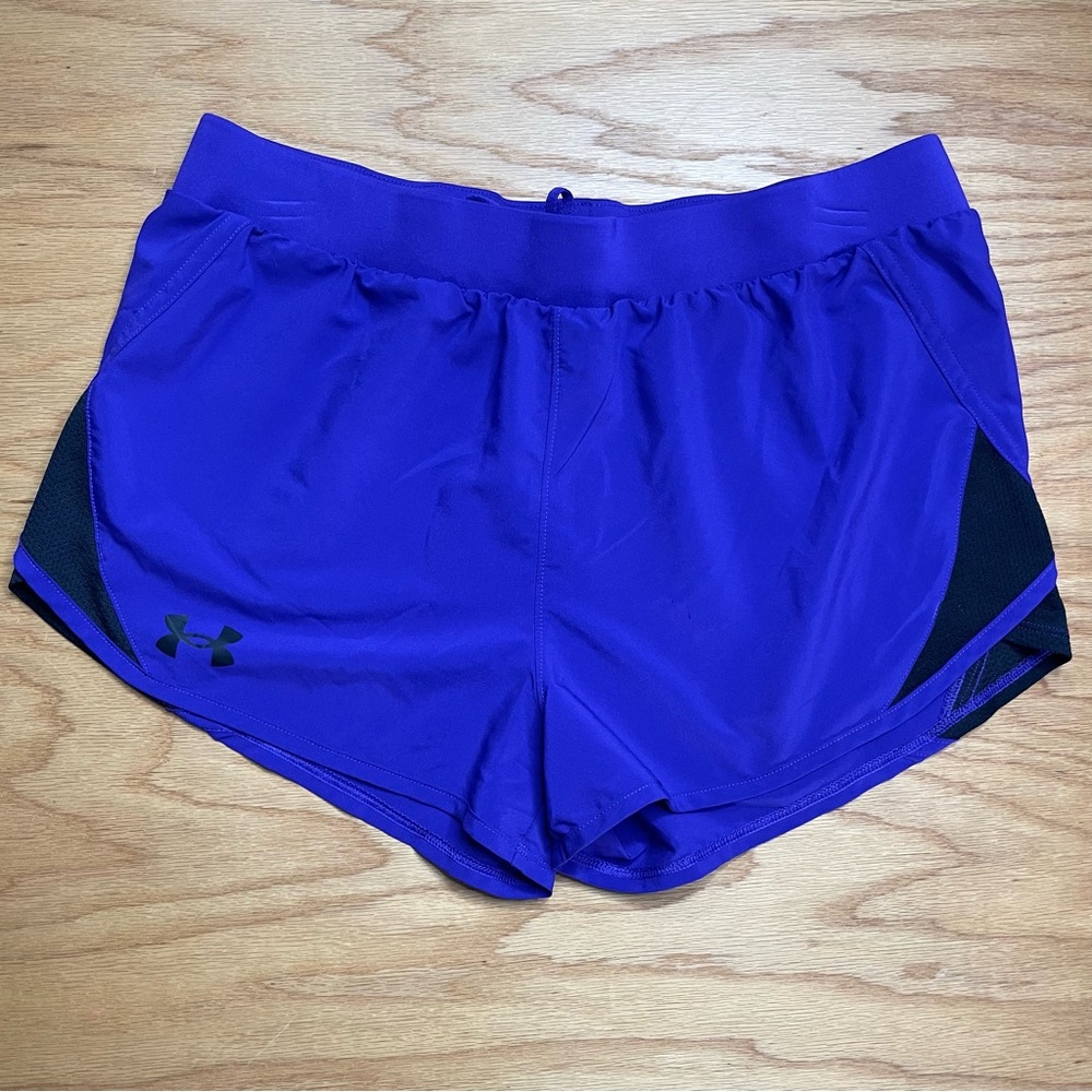 Girls Under Armour size XL purple shorts